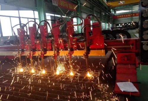 大明湖北加工中心火焰激光切割機首次運用6槍頭高效加工吊耳產(chǎn)品